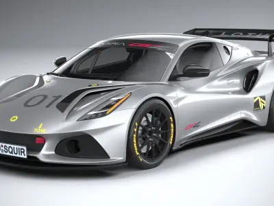 Lotus Emira GT4 2023 3D model