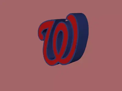 Washington Nationals Team Logo 3D model