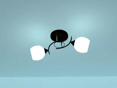 ceiling lamp for a luxury home 3D model