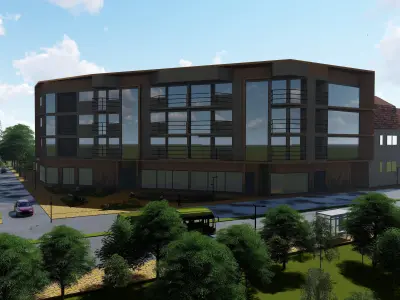 Chamelion residential building  3D model