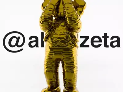 Kaws Space Textured Low-poly 3D model