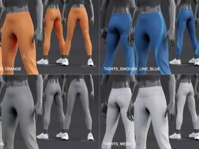 Nike Womens Tights 3D model