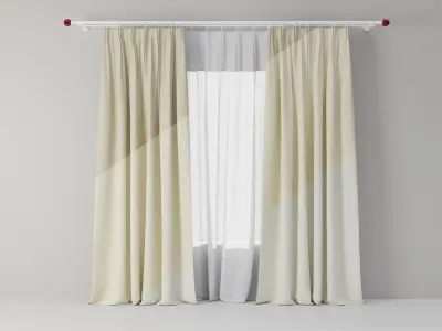 Curtains 03 collection 6 3D model