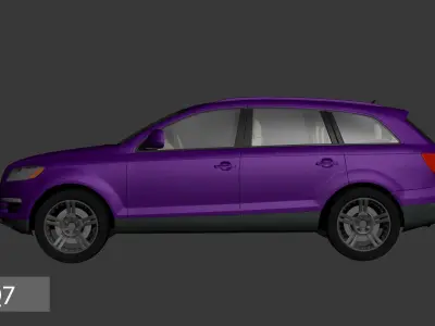 Audi Q7 Low-poly 3D model