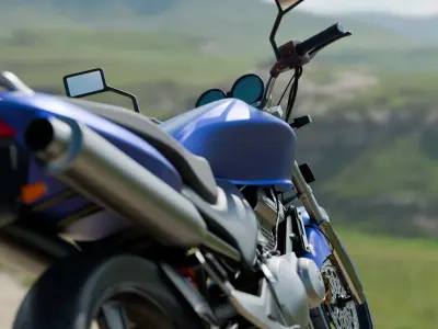 Honda Hornet 3D Model  Realistic Motorcycle Model Low-poly 3D model