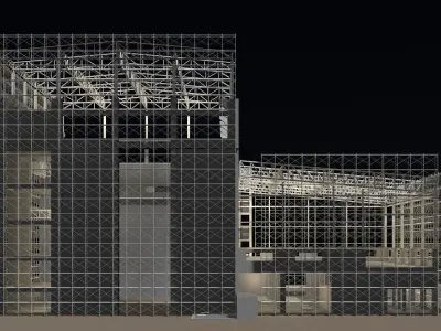 Industrial construction scene 25i10 3D model