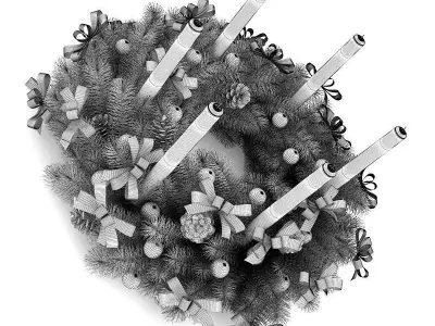 Christmas Table Decoration 7 3D model