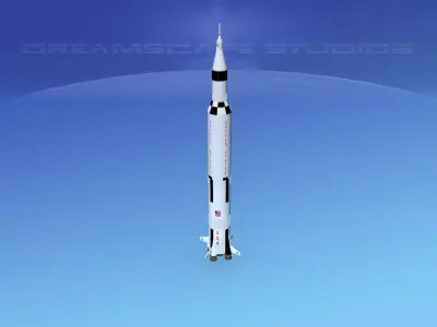 Saturn V Launch Vehicle 3D model