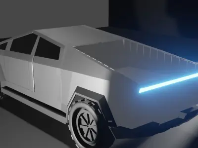 CYBERTRUCK Modle Low-poly 3D model