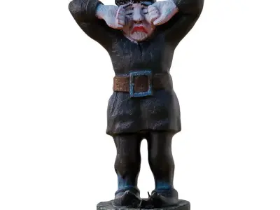 Weeping Gnome Garden Figurine 3D model