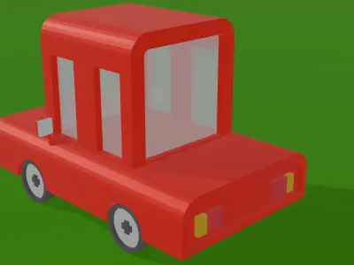 Car cartoon Game Low-poly 3D model