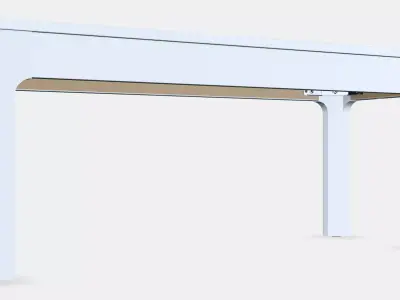 EKEDALEN Bench Low-poly 3D model