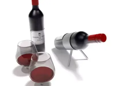 Wine Bottle Holder 3D model