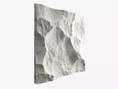 02-RockPanel rock wall art 3D model