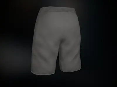 Gray Shorts Low-poly 3D model