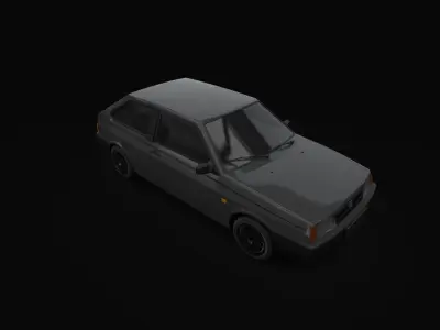 Vaz 2108 Car Low-poly 3D model