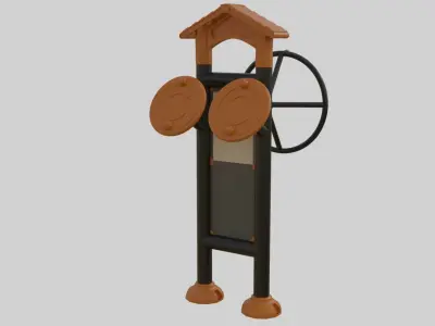 Playground Sport Equipment - 08 Low-poly 3D model