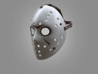  Hockey Mask Low-poly 3D model
