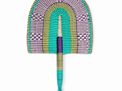 African Handwoven Fan 18 3D model