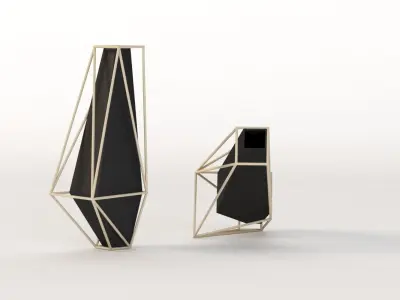 Union Suiza Vases Centerpiece Table Decoration Items 3D model