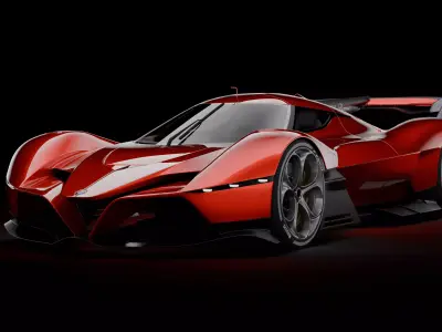 Alfa Romeo 8C-R Tazio 3D model