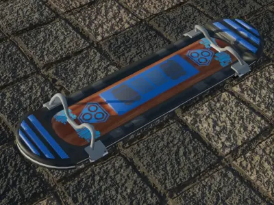 Hoverboard Low-poly 3D model