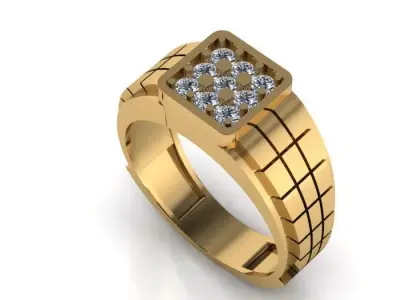 men ring 3D print model