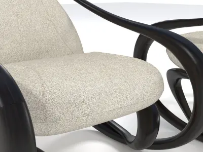 Rocking armchair Move-Dw-LFab 3D model