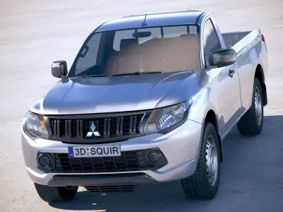 Mitsubishi L200 single cab 2016 3D model