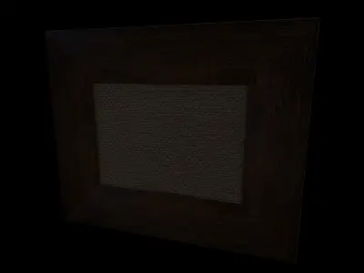 Beach Oil Painting 3D model