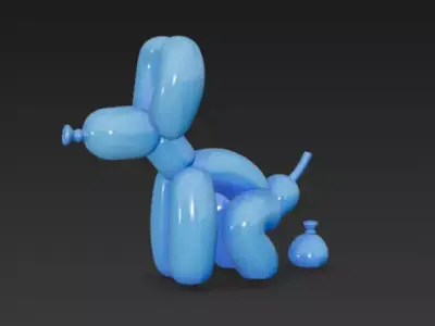 Balloon dogs pack x6 3D print model
