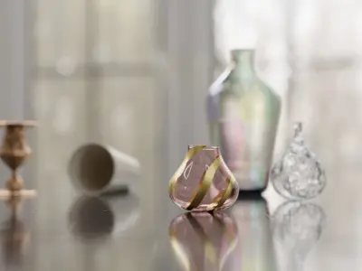 Vase Collection Scene  3D model