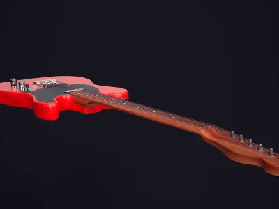 Fender Telecaster Low-poly 3D model