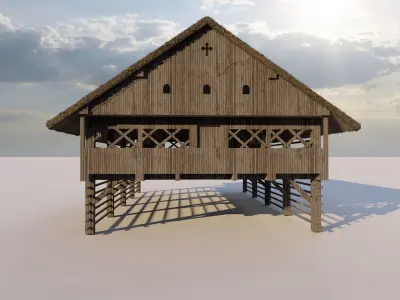 Haystack Kozolec Toplar 3D model