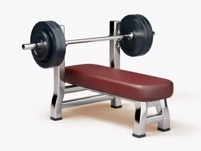 Bench Press 3D model