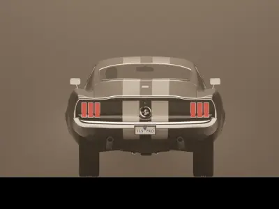 Ford Mustang 1967 3D model