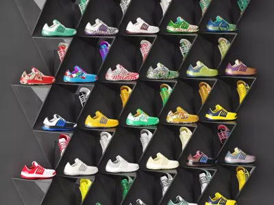 Sportswear shop Low-poly 3D model