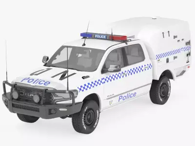Police Paddy Wagon Dodge RAM 1500 3D model
