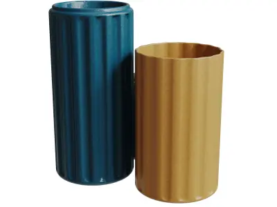 Fluted Vases 3D model
