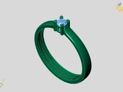 Women Ring 3DM Womens Ring 3d models 3D print model 3D print model 12