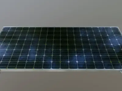 8-Solar Panel 160Wp 1480x670x30mm 3D model
