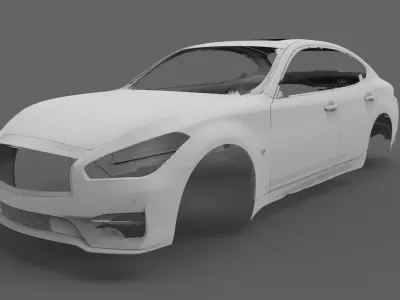 2019 Infinity Q70 3D SCANNED MODEL 3D model