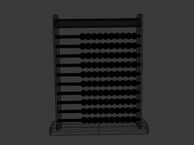 Abacus beads 3D model