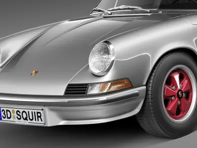 Porsche 911 Carrera RS 1973 3D model