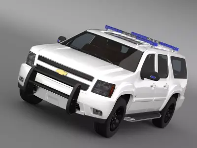 Chevrolet Suburban Z71 Police 2012 3D model