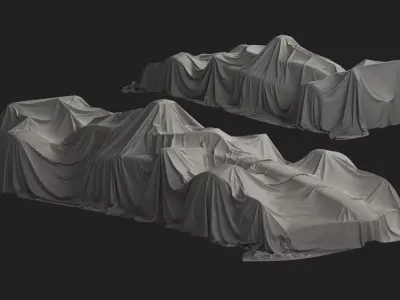 Sportcar Cover 10 3D model