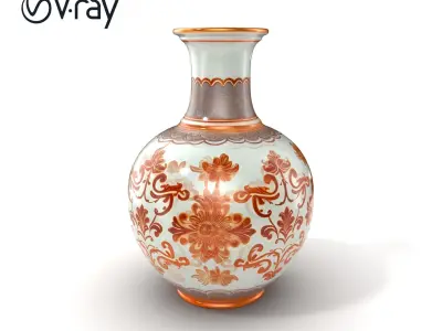 Sophisticated Rosewater Container Intricate Pattern model pack Low-poly 3D model