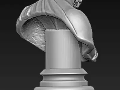 Roman Bust 2 3D model 3D print model