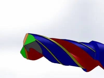 STEP DRILL WITH DOUBLE MARGIN 3D print model