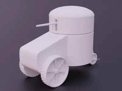 Aubriot Gabet WW1 Tank 3D print model